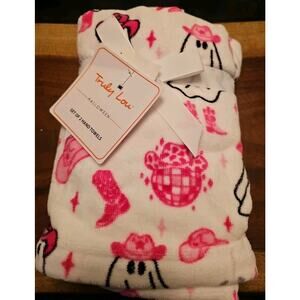 Disco Cowboy Ghost Hand Towels Pink And White Set Of Two By Truly Lou Halloween